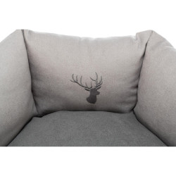 Pelech LENI kulatý s vysokým okrajem, ø 55 cm, písková/šedá