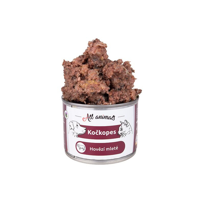 ALL ANIMALS konzerva KOČKOPES hovězí mleté 200 g
