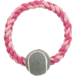 Bavlněný kruh s tenisovým míčem 6 cm / 18 cm - TRIXIE