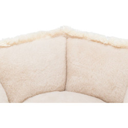 Pelech BOHO s vysokým okrajem, béžová