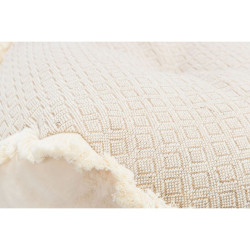 Extravysoký polštář BOHO čtvercový, béžová