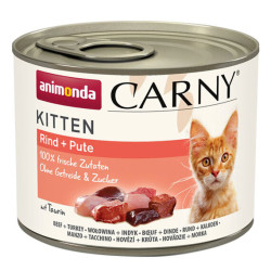 ANIMONDA konzerva CARNY Kitten - hovězí + krůta 200g