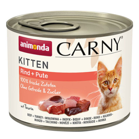 ANIMONDA konzerva CARNY Kitten - hovězí + krůta 200g