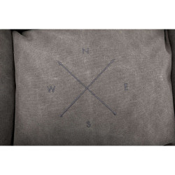 BE NORDIC pelech FÖHR s okrajem, 60 x 50 cm, tmavošedá