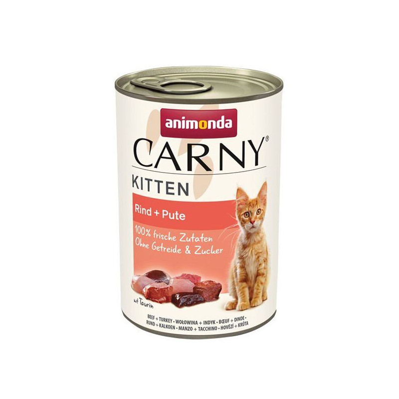 ANIMONDA konzerva CARNY Kitten - hovězí + krůta 400g