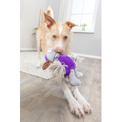 MONSTER I. - plyšová příšerka s vnitřním lanem, se zvukem, 32 cm, fialová