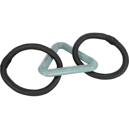 CityStyle přetahovadlo trojúhelník s kruhy, 44 cm, TPR/lano