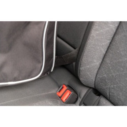 Autosedačka 56 x 37 x 36 cm, černá/šedá