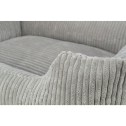 Vital Bed JONNA ortopedický obdélníkový pelech, manšestrový plyš, šedá