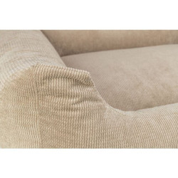 Pelech MATTEO, obdélníkový s polštářovým okrajem, manšestr, písková