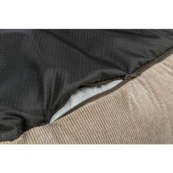 Pelech MATTEO, obdélníkový s polštářovým okrajem, manšestr, písková