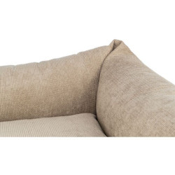 Pelech MATTEO, obdélníkový s polštářovým okrajem, manšestr, písková