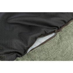 Pelech MATTEO 80 x 60 cm, obdélníkový s polštářovým okrajem, tkanina, olivově zelená