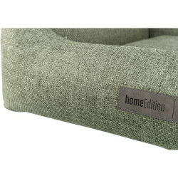 Pelech MATTEO 80 x 60 cm, obdélníkový s polštářovým okrajem, tkanina, olivově zelená