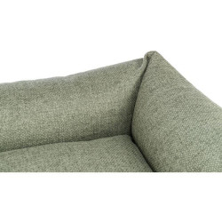 Pelech MATTEO 80 x 60 cm, obdélníkový s polštářovým okrajem, tkanina, olivově zelená