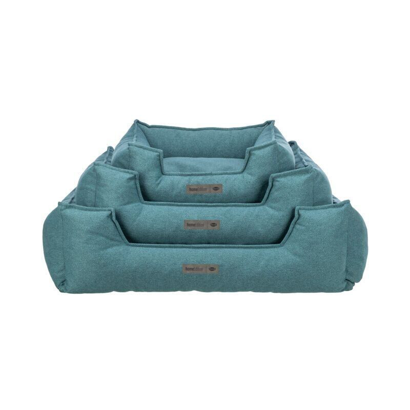 Pelech GANO, obdélníkový s polštářovým okrajem, tkanina, petrolejová