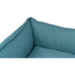 Pelech GANO, obdélníkový s polštářovým okrajem, tkanina, petrolejová