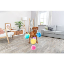 Be Eco míček Smajlík ø 10 cm, plyš se zvukem, různé barvy i výrazy