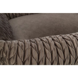 Obdélníkový pelech LIVIA sametový, hnědá