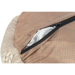 LIVIA kulatý sametový pelech, ø 50 cm, písková