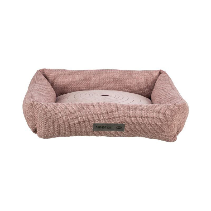 Pelech VIVIANA obdélníkový s polštářovým okrajem, sametová tkanina, antická růžová