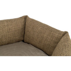 VIVIANA kulatý sametový pelech, ø 50 cm, hnědá