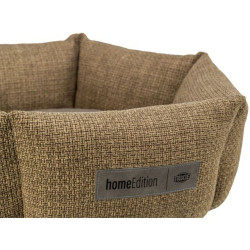 VIVIANA kulatý sametový pelech, ø 50 cm, hnědá