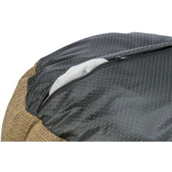 VIVIANA kulatý sametový pelech, ø 50 cm, hnědá