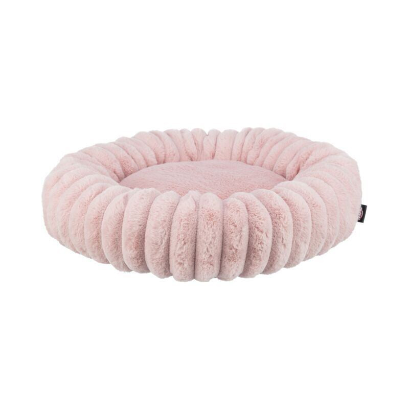 Kulatý pelech LONNI, manšestrový plyš, růžová