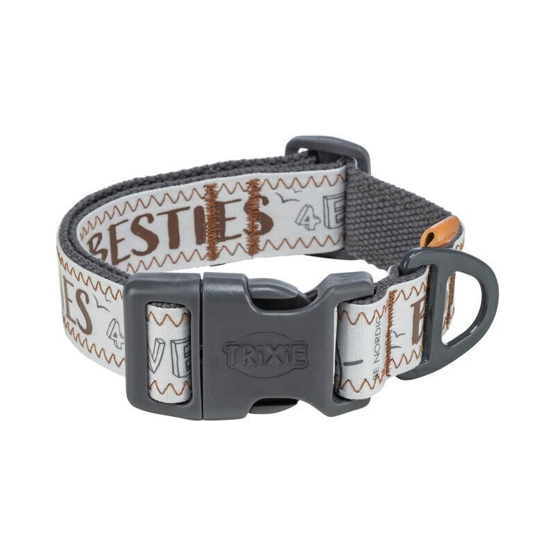 BE NORDIC obojek extra široký, šedá