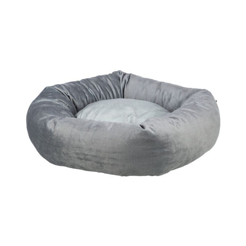 Kulatý recyklovaný pelech LIONEL, fleece, šedá