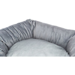 Kulatý recyklovaný pelech LIONEL, fleece, šedá