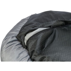 Kulatý recyklovaný pelech LIONEL, fleece, šedá