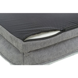 Vital Bed LINO, ortopedický obdélníkový pelech, šedá/světlešedá