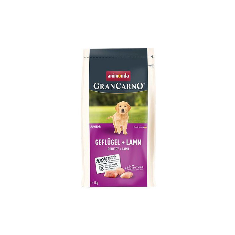 GranCarno Dog DryFood Junior s drůbežím a jehněčím masem, 1kg