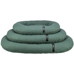 CityStyle Vital Bed HOME Edition, ortopedické oválné lůžko s okrajem, tmavozelená