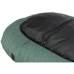 CityStyle Vital Bed HOME Edition, ortopedické oválné lůžko s okrajem, tmavozelená