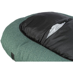 CityStyle Vital Bed HOME Edition, ortopedické oválné lůžko s okrajem, tmavozelená