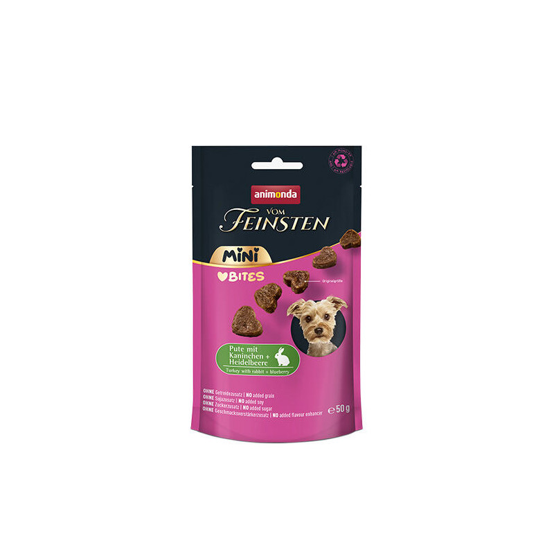 ANIMONDA VF Mini Bites pamlsky - krůta, králík, borůvky 50 g