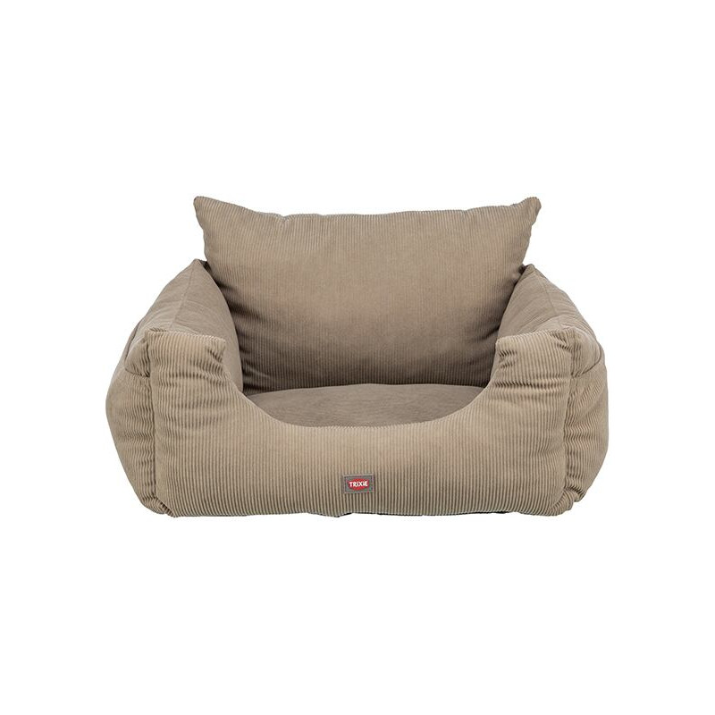 Sedačka / pelech do auta, 55 x 50 x 30 cm, šedobéžová