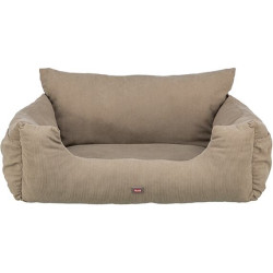 Sedačka / pelech do auta Double, 80 x 60 x 35 cm, šedobéžová