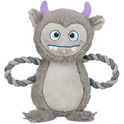 Be Eco Monster - příšerka, hračka/přetahovadlo pro psy, 33 cm, polyester/bavlna, šedá