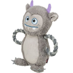 Be Eco Monster - příšerka, hračka/přetahovadlo pro psy, 33 cm, polyester/bavlna, šedá