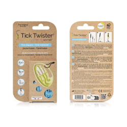 Tick Twister ClipBox 3ks - vytahovač na klíšťata v pouzdře, plast/silikon