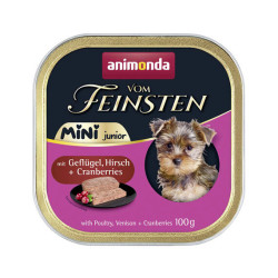 ANIMONDA paštika Vom Feinsten MINI Junior - drůbeží, zvěřina, brusinky pro psy 100 g