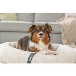 CityStyle Vital Bed HOME Edition, ortopedické oválné lůžko s okrajem, krémová