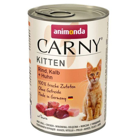 ANIMONDA konzerva CARNY Kitten - telecí + kuřecí + krůta 400g