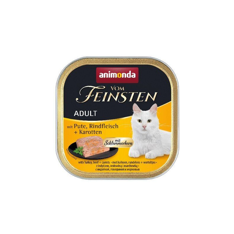 V.Feinsten CORE krůta, hovězí maso + mrkev pro kočky 100g