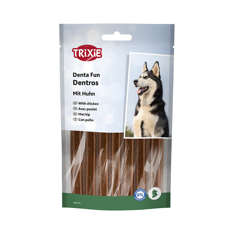 DentaFun DENTROS, žvýkací tyčky s drůbežím masem, 7 ks/180 g