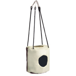 Šustící jeskyň pro křečka, na zavěšení do klece 10x9 cm